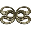 Baroque Twin-Scroll Applique STL for CNC