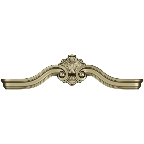 Rococo Acanthus Crest STL 3D Model for CNC
