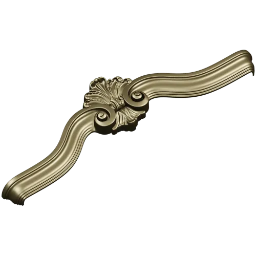Rococo Acanthus Crest STL 3D Model for CNC