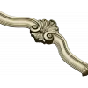 Rococo Acanthus Crest STL 3D Model for CNC