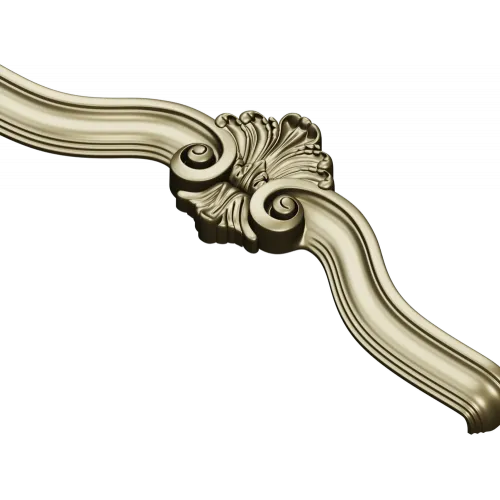 Rococo Acanthus Crest STL 3D Model for CNC