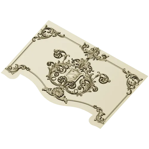 Baroque Acanthus Cartouche STL