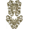 Baroque Acanthus Cartouche - High-Relief STL Model for CNC