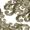 Baroque Acanthus Cartouche - High-Relief STL Model for CNC