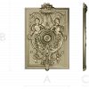 Cherubic Medallion Relief STL