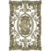 Rose Medallion Vine Panel - STL 3D model for CNC milling