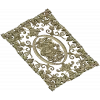 Rose Medallion Vine Panel - STL 3D model for CNC milling