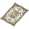 Rose Medallion Vine Panel - STL 3D model for CNC milling