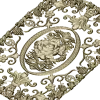 Rose Medallion Vine Panel - STL 3D model for CNC milling