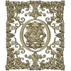 Rose Medallion Vine Panel - STL 3D model for CNC milling