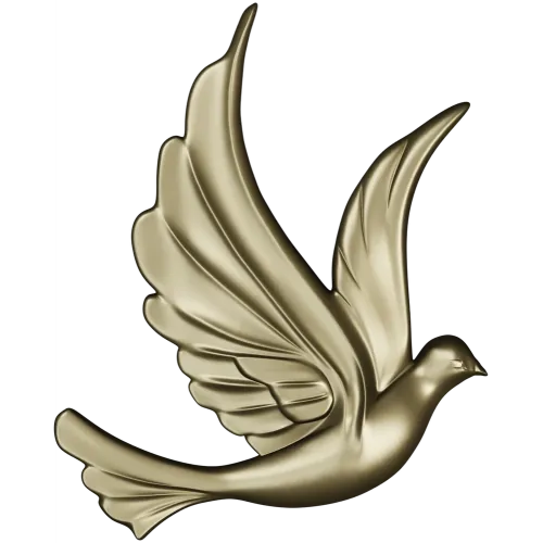 Dove Relief STL - Decorative 3D Model for CNC