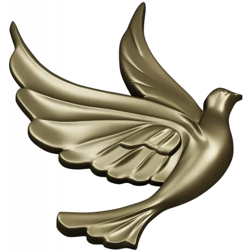 Dove Relief STL - Decorative 3D Model for CNC