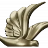 Dove Relief STL - Decorative 3D Model for CNC