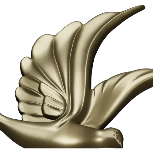 Dove Relief STL - Decorative 3D Model for CNC