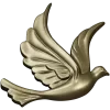 Dove Relief STL - Decorative 3D Model for CNC