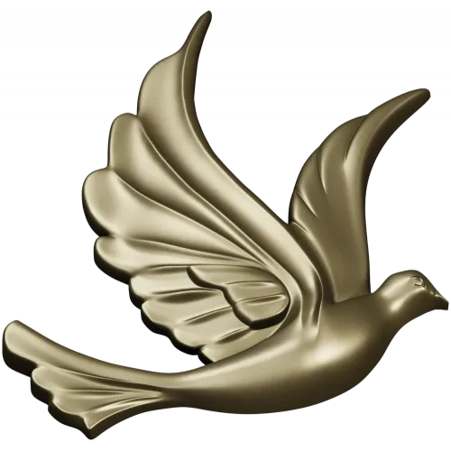 Dove Relief STL - Decorative 3D Model for CNC