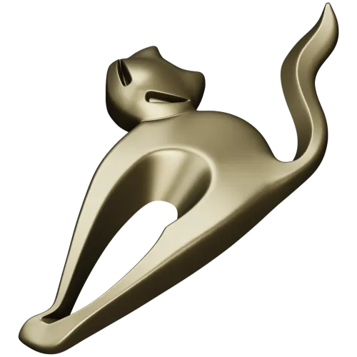 STL модель "Кошачья грация" - 3D модель stl для ЧПУ
