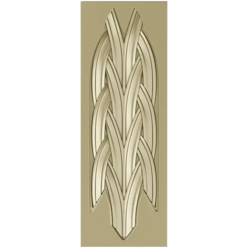 Braided Vertical Panel STL for CNC Router