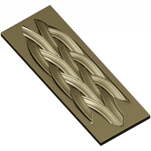 Braided Vertical Panel STL for CNC Router