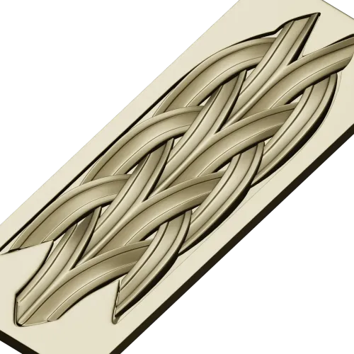 Braided Vertical Panel STL for CNC Router