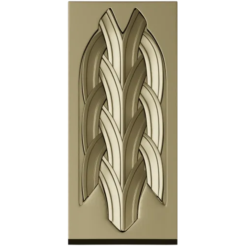 Braided Vertical Panel STL for CNC Router