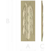 Braided Vertical Panel STL for CNC Router