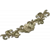Shell & Acanthus Horizontal Applique STL 3D Model for CNC