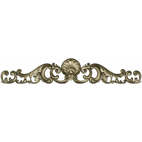Baroque Shell Crest STL for CNC Router