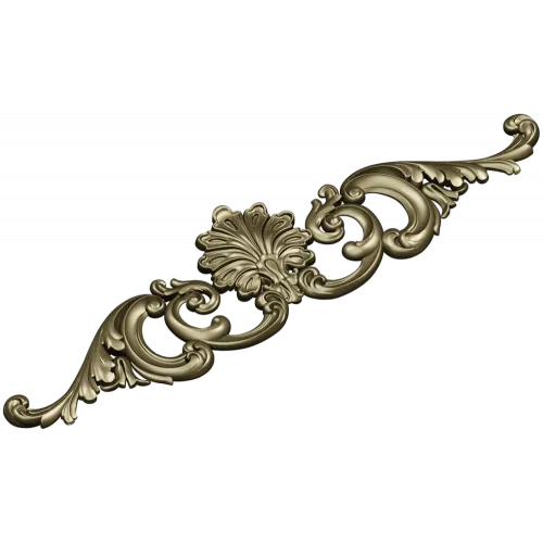 Baroque Shell & Acanthus Central Ornament STL for CNC