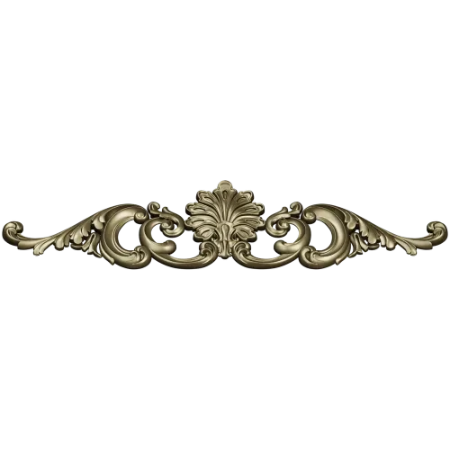 Baroque Shell & Acanthus Central Ornament STL for CNC