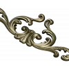 Rococo Acanthus Cartouche STL 3D model for CNC