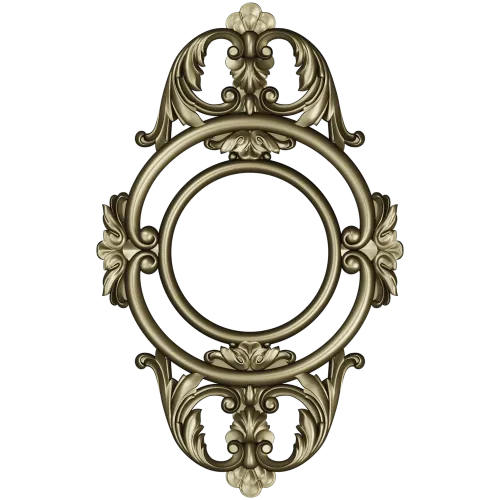 Baroque Acanthus Medallion - STL 3D model for CNC