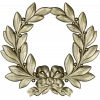 Laurel Wreath Relief STL for CNC