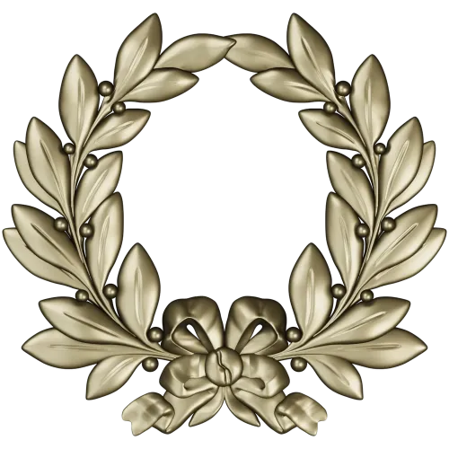Laurel Wreath Relief STL for CNC