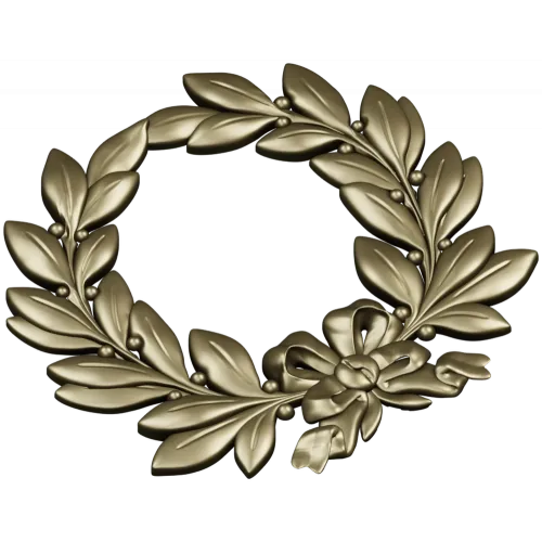 Laurel Wreath Relief STL for CNC