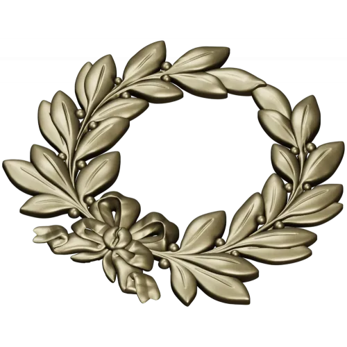 Laurel Wreath Relief STL for CNC
