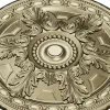 Классическая круглая розетка с акантами - STL модель для ЧПУ