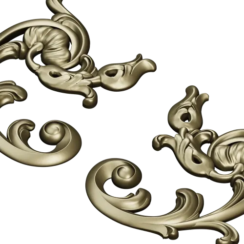 Рокайльные угловые накладки - 3D модель STL для ЧПУ