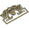 Rococo Acanthus Pediment STL for CNC milling