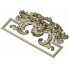 Rococo Acanthus Pediment STL for CNC milling
