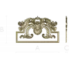 Rococo Acanthus Pediment STL for CNC milling