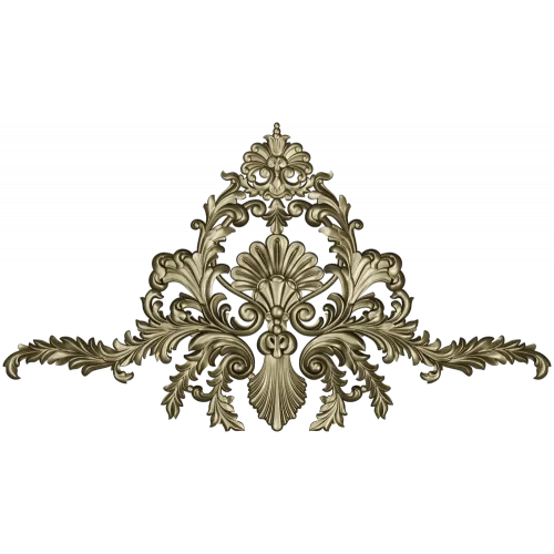 Aurielle Acanthus Cartouche - STL 3D model for CNC