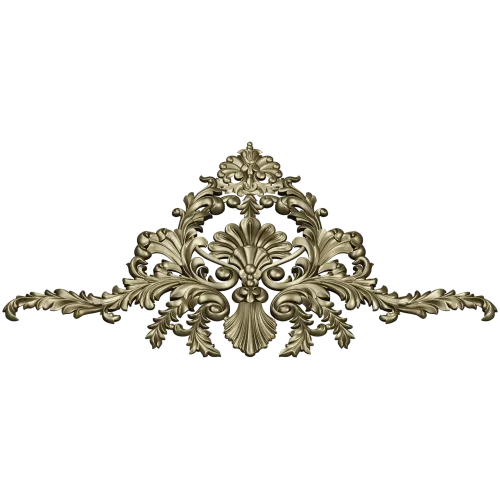 Aurielle Acanthus Cartouche - STL 3D model for CNC
