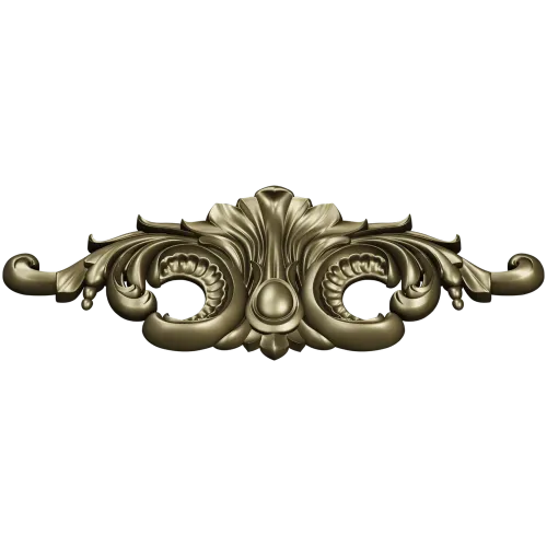 Baroque Acanthus Cartouche - STL 3D Model for CNC Router