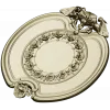 Oval Floral Medallion - STL 3D Model for CNC Routing