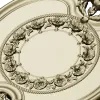Oval Floral Medallion - STL 3D Model for CNC Routing