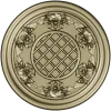 Round Floral Rosette STL for CNC Milling