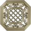 Octagonal Floral Lattice 3D STL for CNC