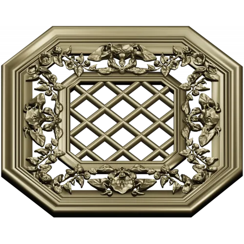 Octagonal Floral Lattice 3D STL for CNC
