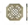 Octagonal Floral Lattice 3D STL for CNC